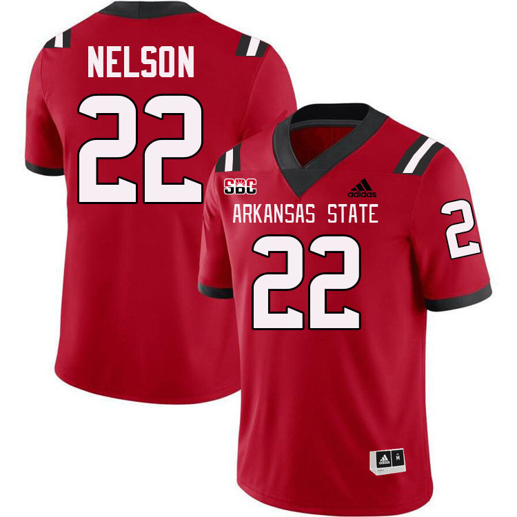 Nigel Nelson Arkansas State Jersey,Arkansas State Red Wolves Football Uniforms,Jersey-Red Nigel Nelson Arkansas State Jersey,Arkansas State Red Wolves Football Uniforms,Jersey-Red